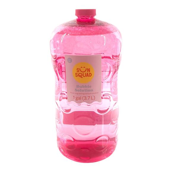 NEW Pink Bubble Solution 1 Gallon 128oz Sun Squad For Bubble Machines & Blowing - Picture 3 of 3